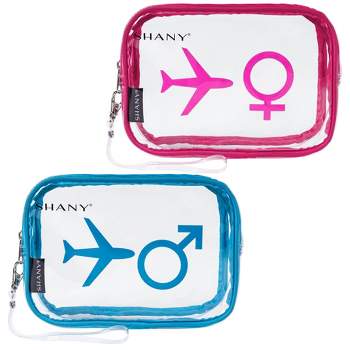 SHANY His & Hers Clear Carry-on Bags Set  - 2 pieces