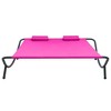 VidaXL Patio Lounge Bed Fabric Pink - 2 of 4