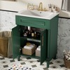 MOEPISY 24 inch Bathroom Vanity with Integrated Ceramic Sink, Bathroom Cabinet with 2 Doors - 2 of 4