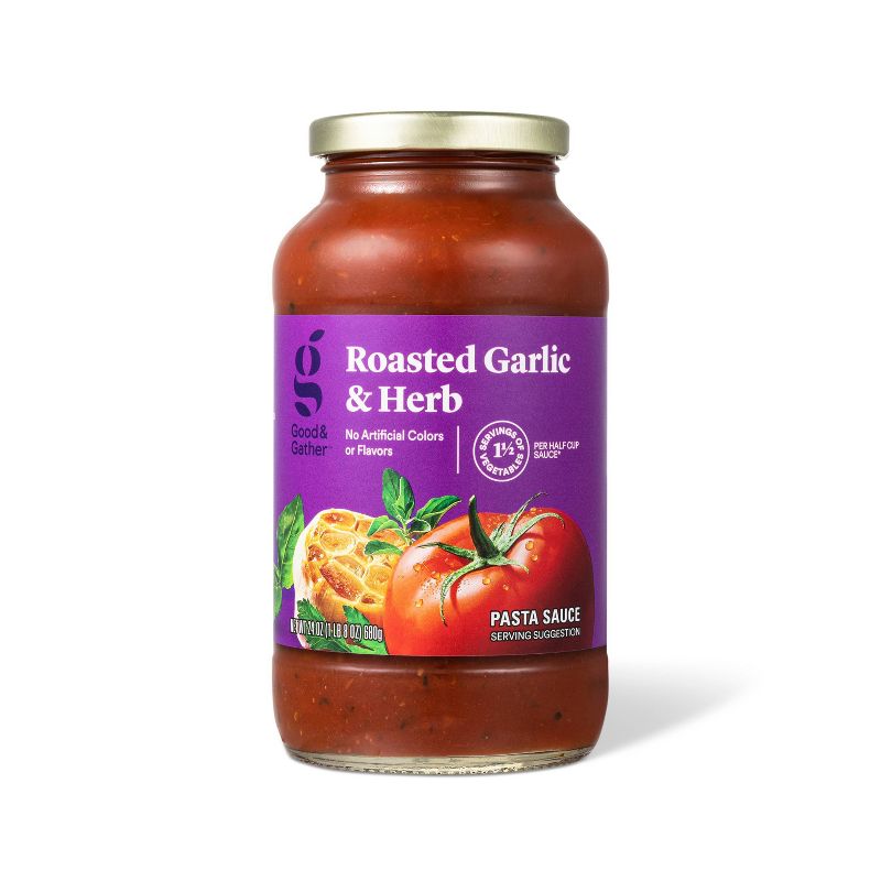 Roasted Garlic &#38; Herb Pasta Sauce - 24oz - Good &#38; Gather&#8482;, 1 of 4