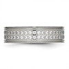 Chisel Stainless Steel Polished with CZ 6.5mm Band Ring - 4 of 4