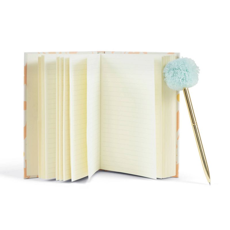 5&#34;x7&#34; Stationery Gifts Journal and Pom Pen Set Floral, 3 of 5