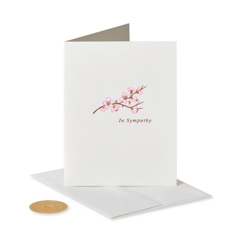 Papypus greeting card "Deepest Sympathy" Pink Bouquet Sympathy  retail $7.95 