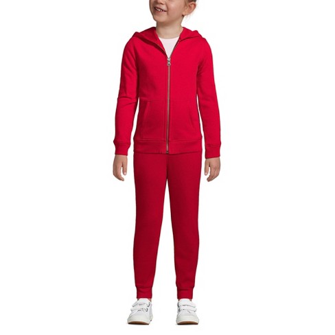 Lands End Kids Zip Front Sweatshirt X Large Red