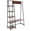 Akasha Hall Tree - ETG9300 - Walnut/Black - Safavieh - 3 of 4