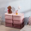 Qaba 3 Tier Kids Storage Unit With 6 Drawers Chest Toy Organizer Plastic  Bins For Kids Bedroom Nursery Living Room For Boys Girls Toddlers, Pink :  Target