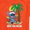 Men's - Lilo and Stitch - Deck the Palms Christmas Short Sleeve Graphic T-Shirt - 2 of 4