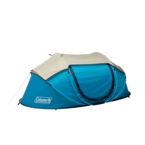 bh halvleder Forkæle Coleman Pop Up 2 Person Scuba Camping Tent - Blue : Target