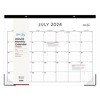 Blue Sky 2024-25 Monthly Desk Pad 17"x22" White with Trim Tape Perforation: Large Desk Calendar July-June for Adults - 3 of 3