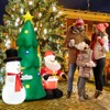 Tangkula 6FT Inflatable Christmas Tree & Santa Claus w/ LEDs & Air Blower Blow Up Yard Decoration Inflates Christmas Tree Snow Man w/ Tethers & Stakes - 2 of 4