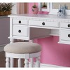 PAGED Makeup Vanity Desk Contemporary Makeup Table with 3-Mode Lighted Mirror, Socket, Drawer, 3 Shelves for Bedroom, Powder Room - 3 of 4