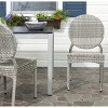 Valdez Stackable Side Chair Indoor/Outdoor (Set Of 2) - FOX5204 - Grey - Safavieh - 2 of 4