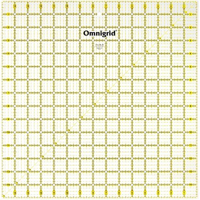 Omnigrid 15" x 15" Square Quilting and Sewing Ruler