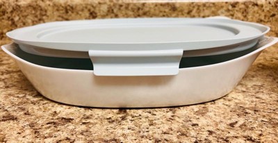 Rubbermaid DuraLite Glass Bakeware, 2-Piece Set, Baking Dishes or Casserole  Dishes, 2.5 qt and 1.5 qt No Lids 