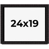 PosterPalooza | Modern Shadow Box 1" Depth Black Picture Frame - UV Acrylic, Backing Board, Hanging Hardware - 2 of 4