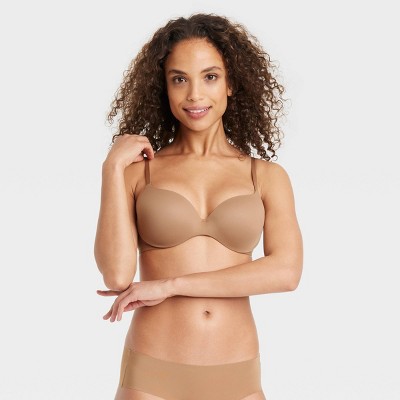 Women's Embedded Wire Demi Bra - Auden™ Brown 36ddd : Target