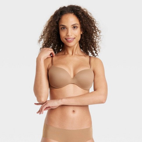 Women's Embedded Wire Demi Bra - Auden™ Brown 36DD