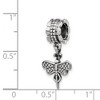 Black Bow Jewelry Sterling Silver Dragonfly Dangle Bead Charm - 2 of 3