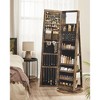 Mirror Jewelry Cabinet Organizer 360° Rotating Jewelry Armoire Storage Box - 4 of 4