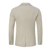 BLUEMING Mens Blazer Herringbone Blazer Jackets Two Button Coats Retro Lightweight Casual Knit Suit Jackets - 2 of 4