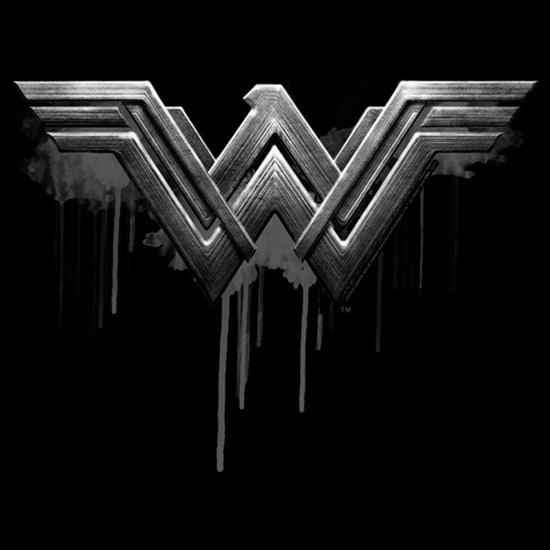 Men's Zack Snyder Justice League Wonder Woman Silver Logo T-Shirt, 2 of 6
