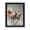 2Piece Vignette On The Eve of Christmas Black Framed Wall Art for Living Room, Holiday Wall Art Print for Home Decor, Bedroom Wall Art by Jo Moulton - 4 of 4