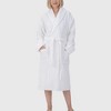 Alpine Swiss Elyse Womens Luxury Waffle Knit Cotton Bathrobe Shawl Collar Hotel Spa Robe - 2 of 4