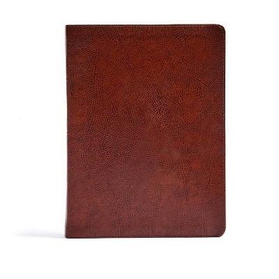 CSB Verse-By-Verse Reference Bible, Brown Bonded Leather - by  Holman Bible Publishers (Leather Bound)