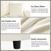 55" Chaise Lounge Sofa Bed for Indoor Space, Upholstered Sofa Couch with Tufted Seat and Pillows for Living Room-Maison Boucle - 4 of 4