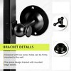 Wooakway 36"H Arched Bathroom Mirror with Pivoting Design Metal Frame for Vanity Living Room Bedroom Entryway Black - 4 of 4