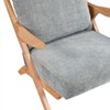 PAGED Chenille Accent Chairs,Arm Chair with Reversible Back,Comfy Chairs for Living Room,Bedroom - 3 of 4