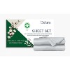 Delara GOTS Certified 100% Organic Cotton Sheet set, 400TC Long Staple, Moisture-Wicking, Smooth & Breathable Sheets - 4 of 4