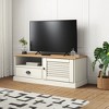 vidaXL VIGO TV Stand Entertainment Center with Storage Drawer Solid Wood Pine - 2 of 4