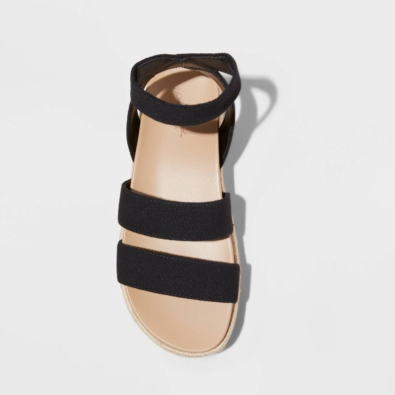 Women&#39;s Margie Platform Sport Sandals - Universal Thread&#8482; Black, 3 of 6