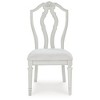 Signature Design by Ashley Montelaine Upholstered Dining Chairs - Vintage-Inspired Antique White (Set of 2) - 3 of 4