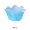 Unique Bargains Cupcake Liners Small Flower Shape Baking Cup Liners Greaseproof Paper 1.77"x1.97" 200 Pcs - 4 of 4