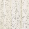 iDESIGN Leaves Shower Curtain: Botanical Pattern, Woven Polyester, Machine Washable, Buttonhole Top - 4 of 4