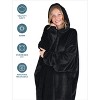 The Bare Homey - Adult Wearable Blanket - Microplush Side Pockets - 4 of 4
