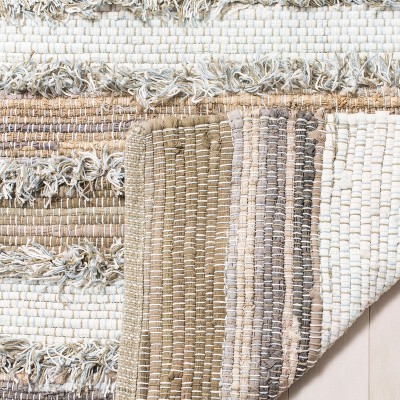 Coastal Breeze Multicolor Hand-Woven Cotton & Wool 5' x 8' Area Rug