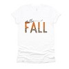 Simply Sage Market Leopard Hello Fall Short Sleeve Tee - 2XL - White - 2 of 4
