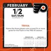NHL Philadelphia Flyers 2025 Box Calendar - 4 of 4