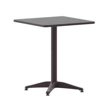 Flash Furniture Mellie 23.5'' Square Aluminum Indoor-Outdoor Table with Base