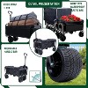 440Lbs Collapsible Foldable Wagon Cart With 3Pcs Liner Bag , Beach Wagon Utility Cart For Camping Shopping Sports - 4 of 4