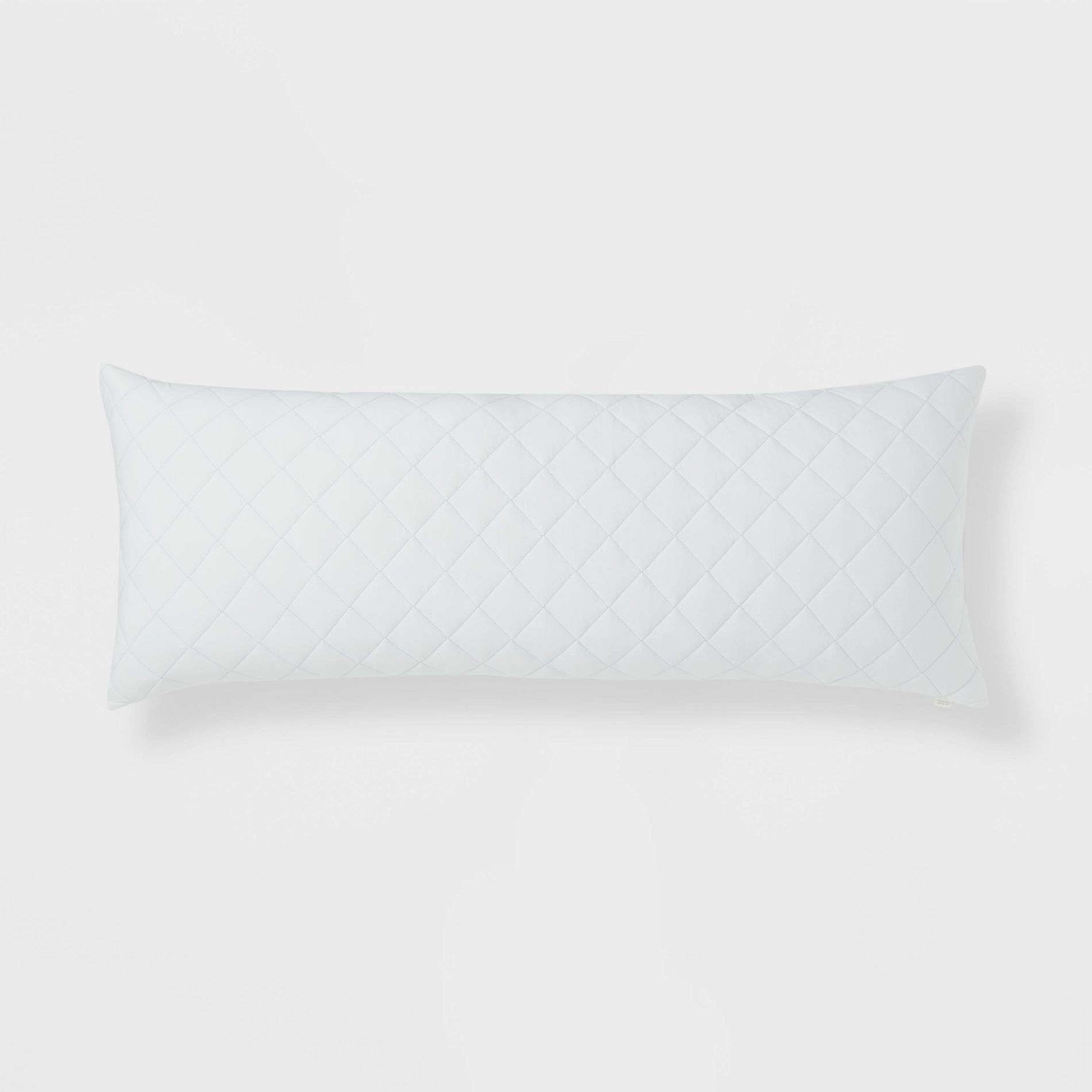 Cool Touch Body Pillow White - Threshold™: Hypoallergenic, Indoor Use, Machine Washable Support Pillow