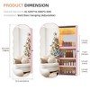 Fredees Jewelry Armoires with LED Lights, Hanging Lockable Wavy Mirror Cabinet & Jewelry Organizer, Frameless Mirror with Storage - 2 of 4