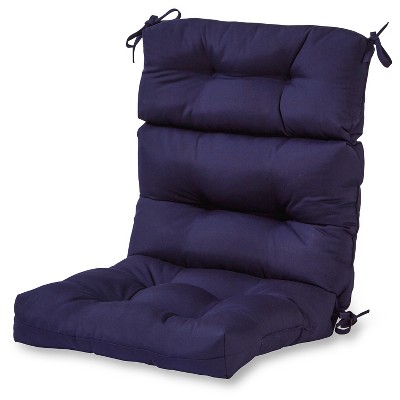 Kensington Garden 24x22 Solid Outdoor High Back Chair Cushion Navy   GUEST 49911125 Eac0 4254 9585 8a16cbde51b4