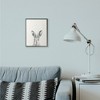 Stupell Industries Bunny Rabbit Portrait Grey Black Framed Giclee Art - 2 of 4