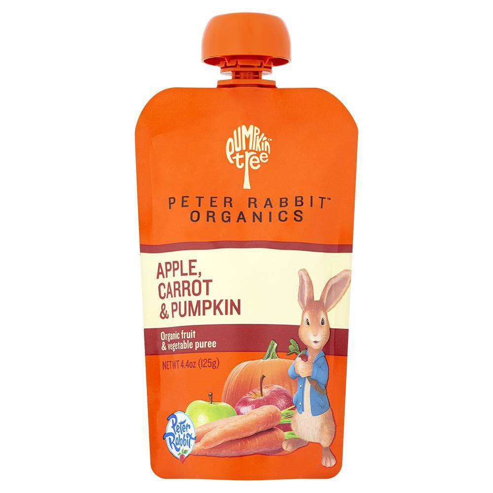 Photos - Baby Food Peter Rabbit Organics Apple Carrot & Pumpkin  Pouch - 4.4oz