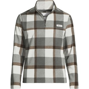 Lands' End Men's Anyweather Fleece Quarter Zip Pullover - 1 of 2