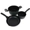 Oster Kingsway 5 Piece Aluminum Nonstick Cookware Set in Black - 2 of 4